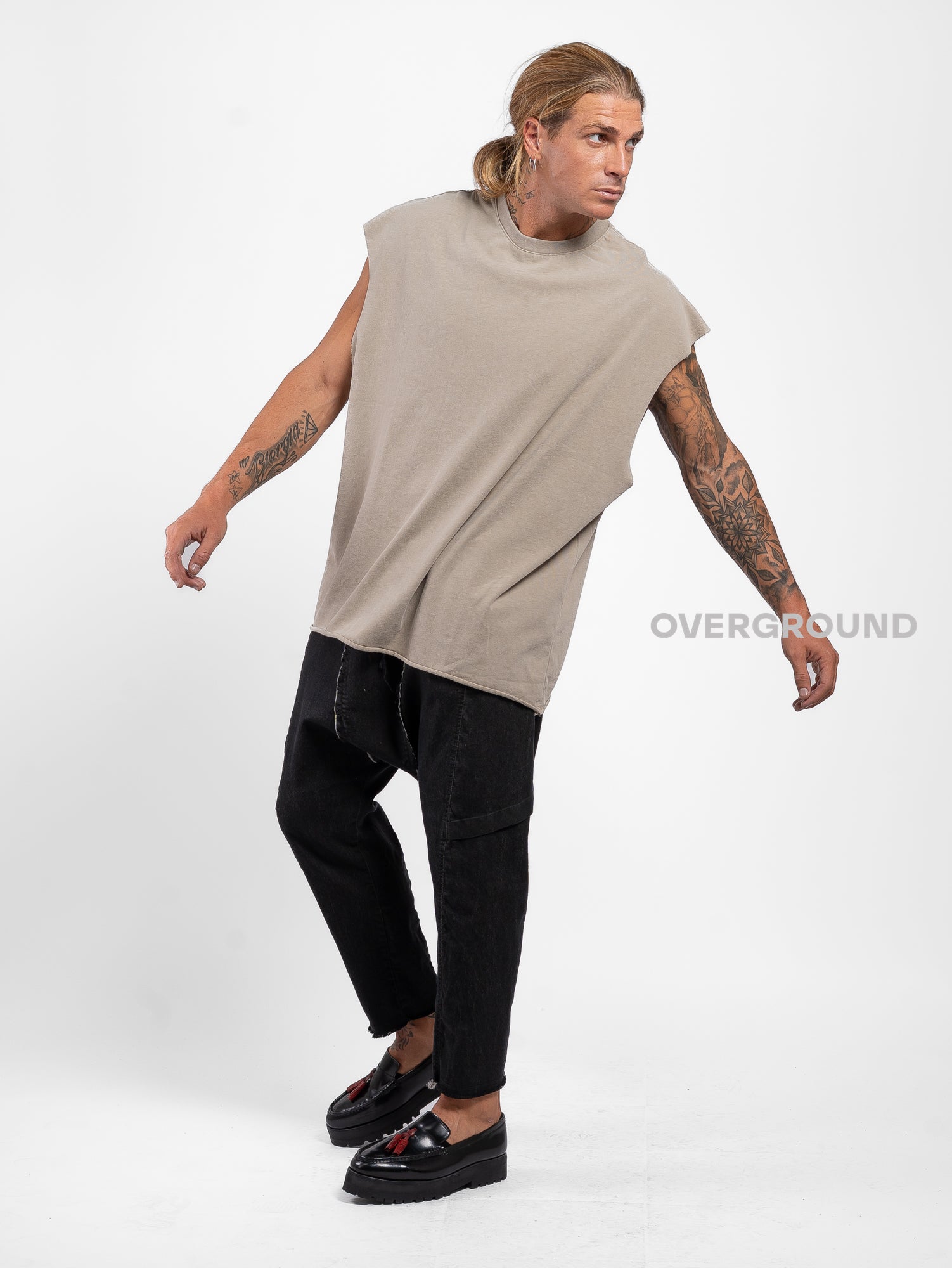 T-SHIRT OVER SMANICATA COLLO TONDO