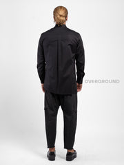 CAMICIA COLLO COREANA CON TASCHINO