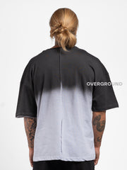 T- SHIRT OVER CON MANICHE LARGHE SFUMATA