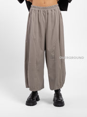 PANTALONE OVER GAMBULE LARGO CON CUCITURE