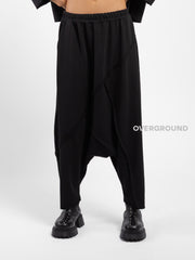PANTALONE CAVALLO BASSO CON CUCITURE