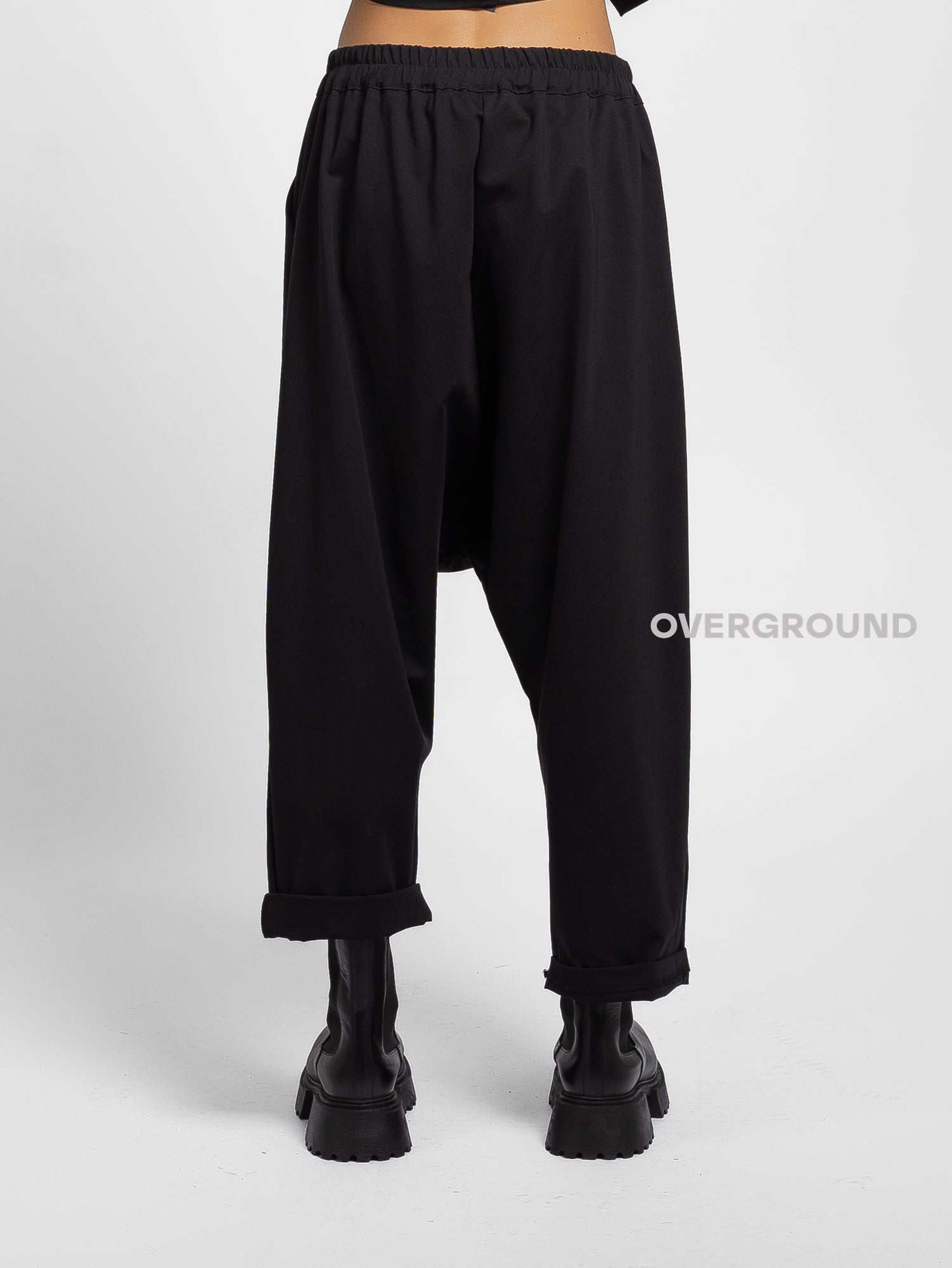 LOW CROTCH TROUSERS WITH FRONT BUTTONS