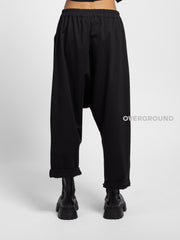 LOW CROTCH TROUSERS WITH FRONT BUTTONS