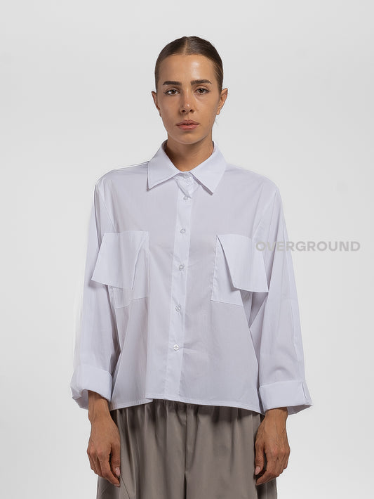 CAMICIA CON TASCONI FRONTALI