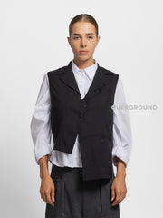 GILET ASIMMETRICO CON TASCA DAVANTI