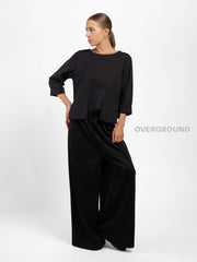 MAGLIA CORTA CON TASCHE DAVANTI