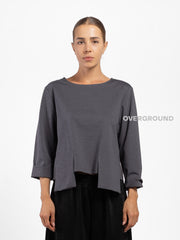 MAGLIA CORTA CON TASCHE DAVANTI
