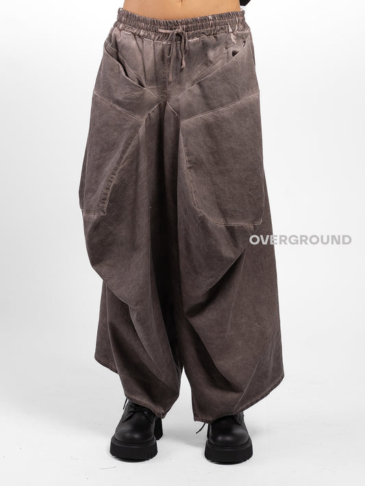 PANTALONE OVER CAVALLO BASSO CON TASCONI