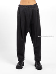 LOW CROTCH TROUSERS WITH FRONT PLEATED PANTS