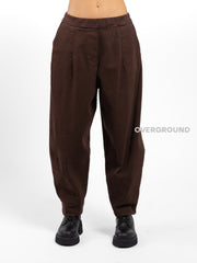 PANTALONE OVER CON CUCITURE DAVANTI IN COTONE