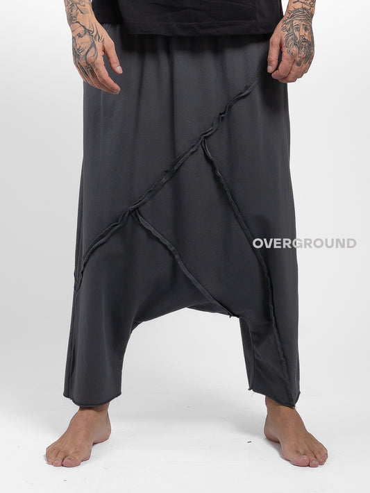 PANTALONE CAVALLO BASSO CON CUCITURE Z