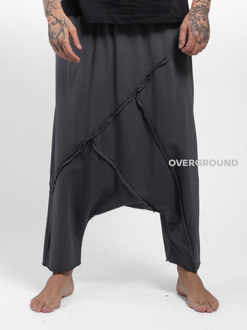 PANTALONE CAVALLO BASSO CON CUCITURE Z