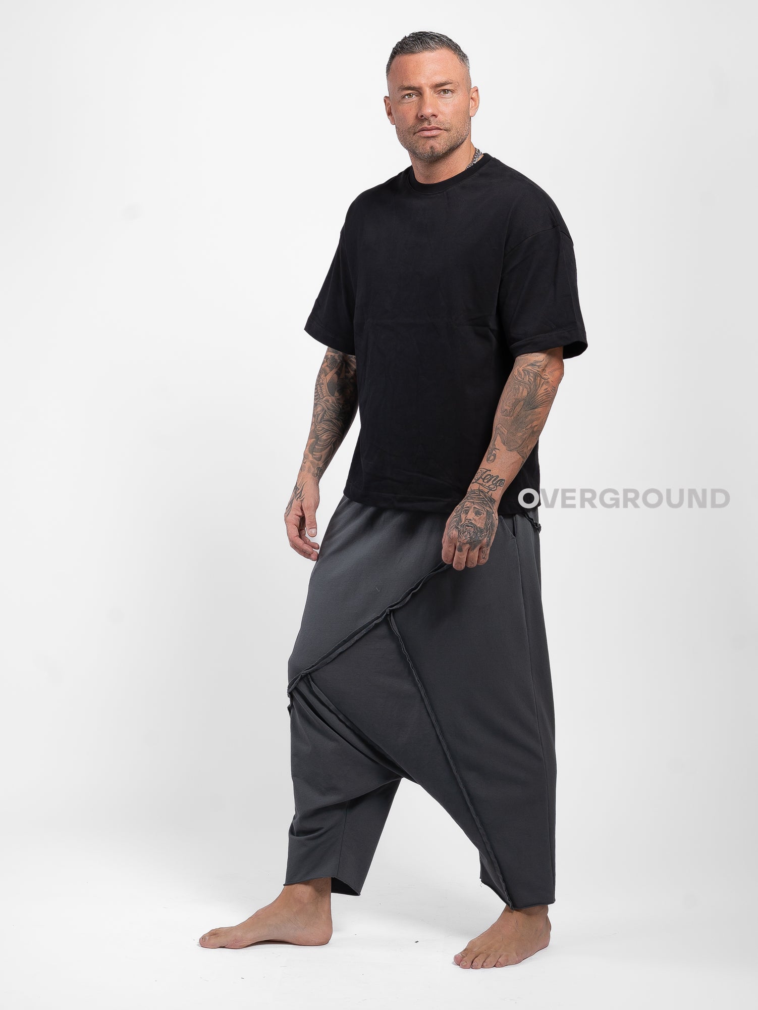PANTALONE CAVALLO BASSO CON CUCITURE Z