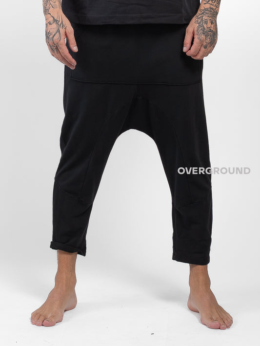 PANTALONE A CAVALLO BASSO CUCITURE E TASCHE FRONTALI Z