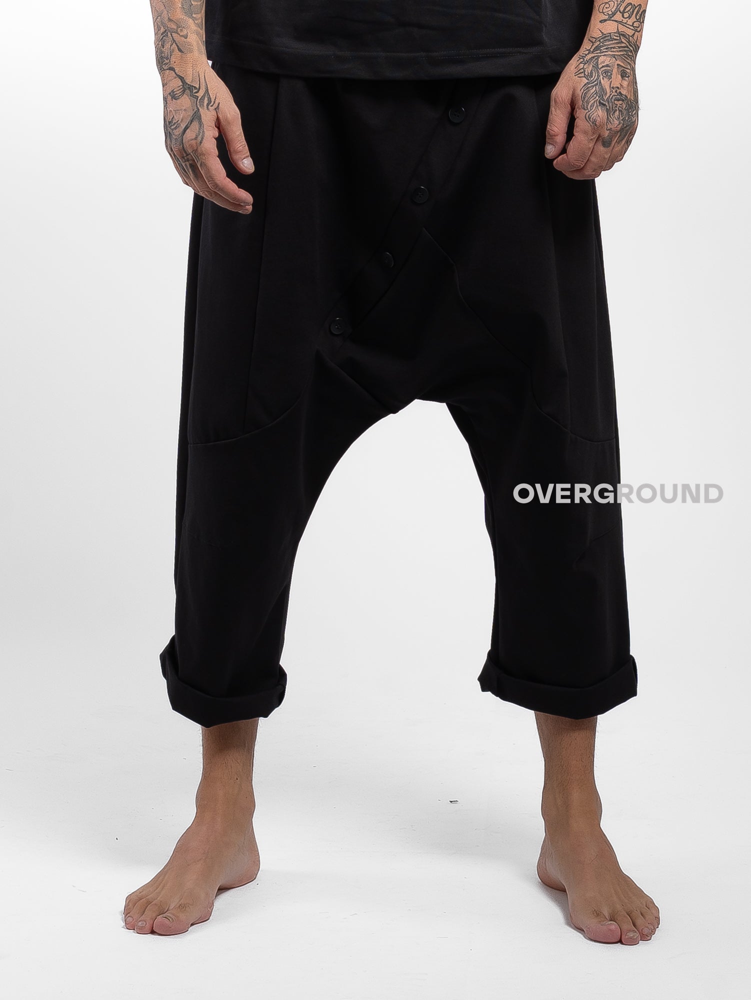PANTALONE CAVALLO BASSO CON BOTTONI FRONTALI Z