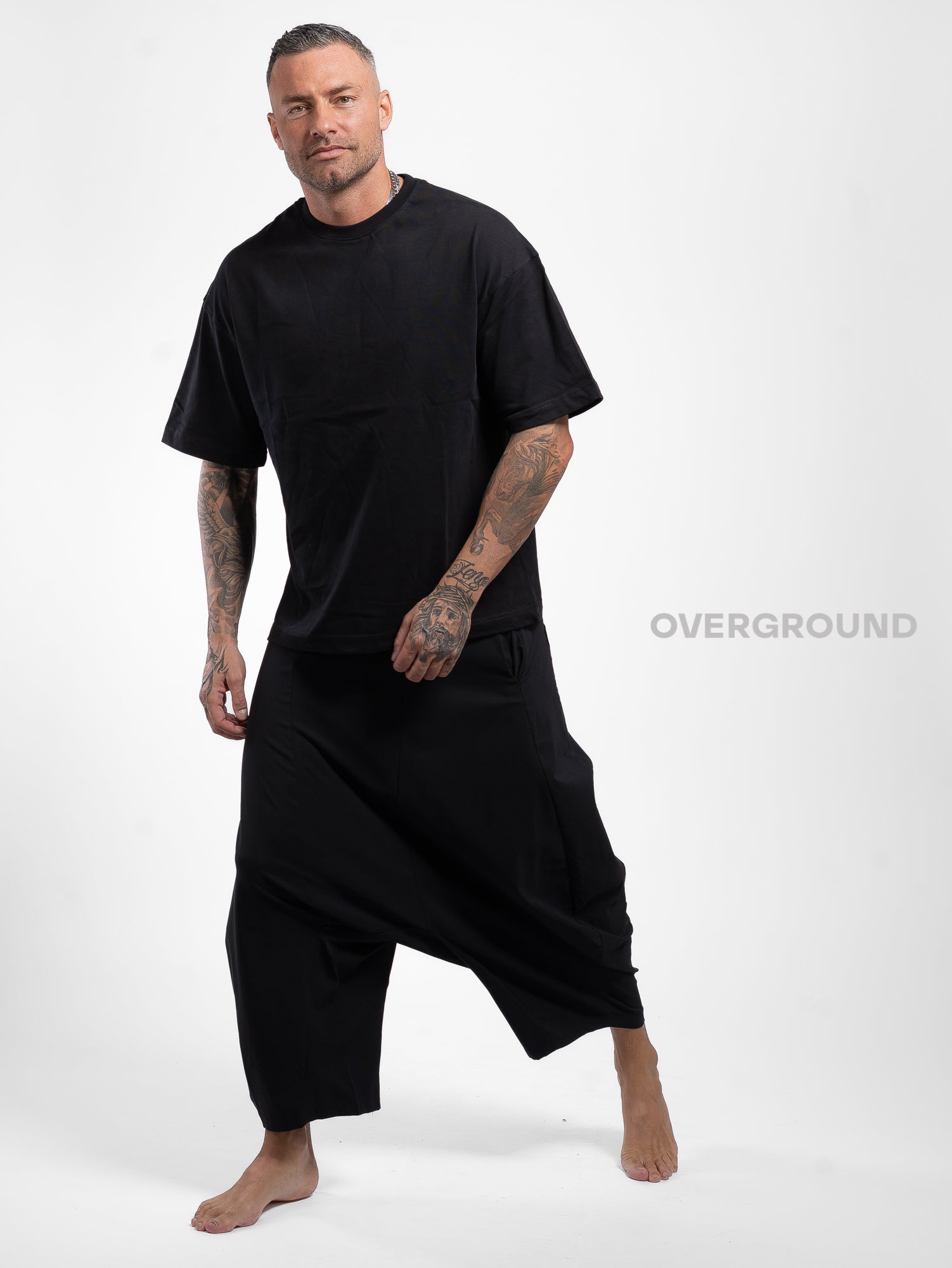 PANTALONE OVER CAVALLO BASSO GAMBULE LARGO z