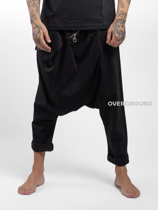 PANTALONE CAVALLO BASSO CON CERNIERA E GANCIO Z