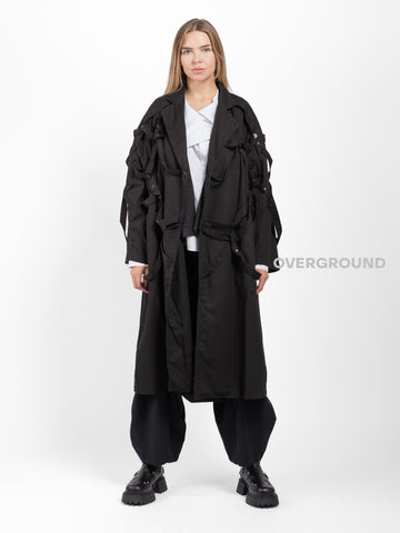 SPOLVERINO LUNGO OVER CON LACCI INTRECCIATI - OVERGROUND STORE 