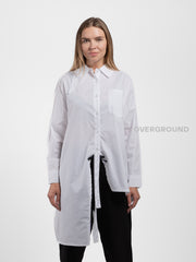 CAMICIA ASIMMETRICA CON SPACCO DAVANTI - OVERGROUND STORE 