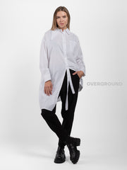 CAMICIA ASIMMETRICA CON SPACCO DAVANTI - OVERGROUND STORE 