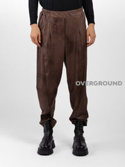 Pantalone ecopelle cuciture frontali