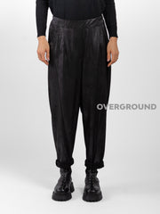 Pantalone ecopelle cuciture frontali