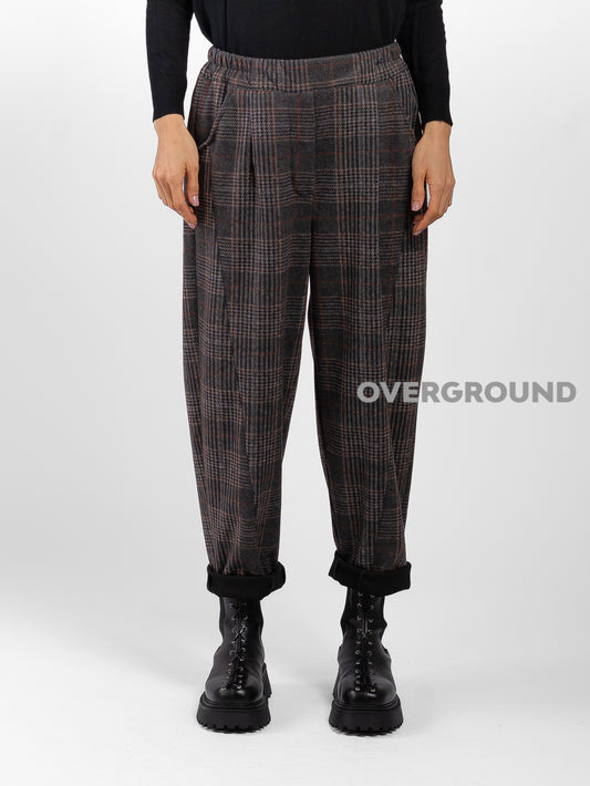 Pantalone in fantasia con tasche laterali