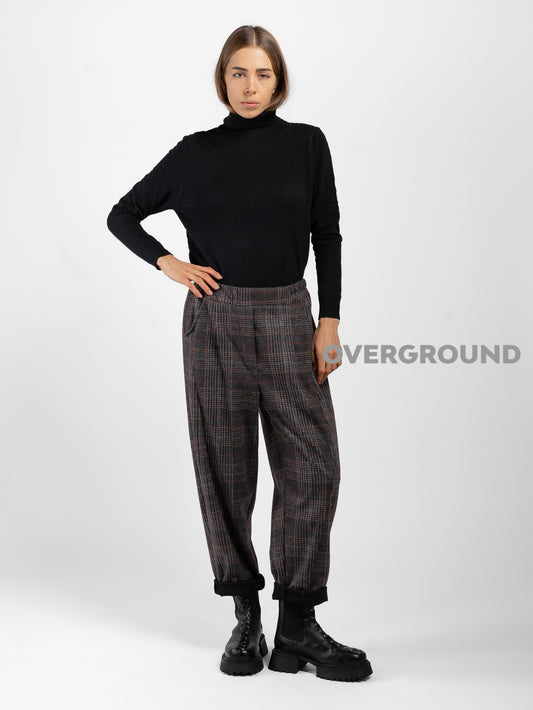 Pantalone in fantasia con tasche laterali