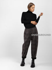 Pantalone in fantasia con tasche laterali