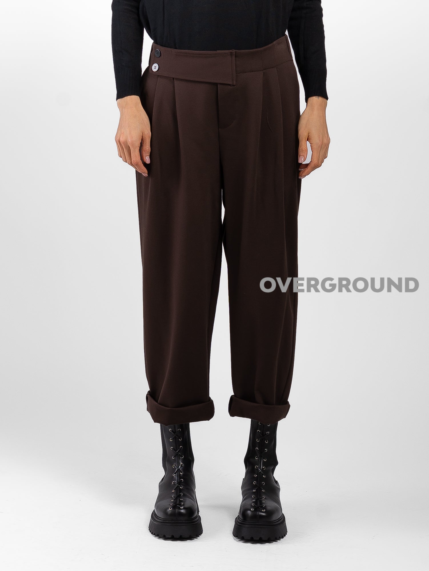 Pantalone gambule largo con cinturino