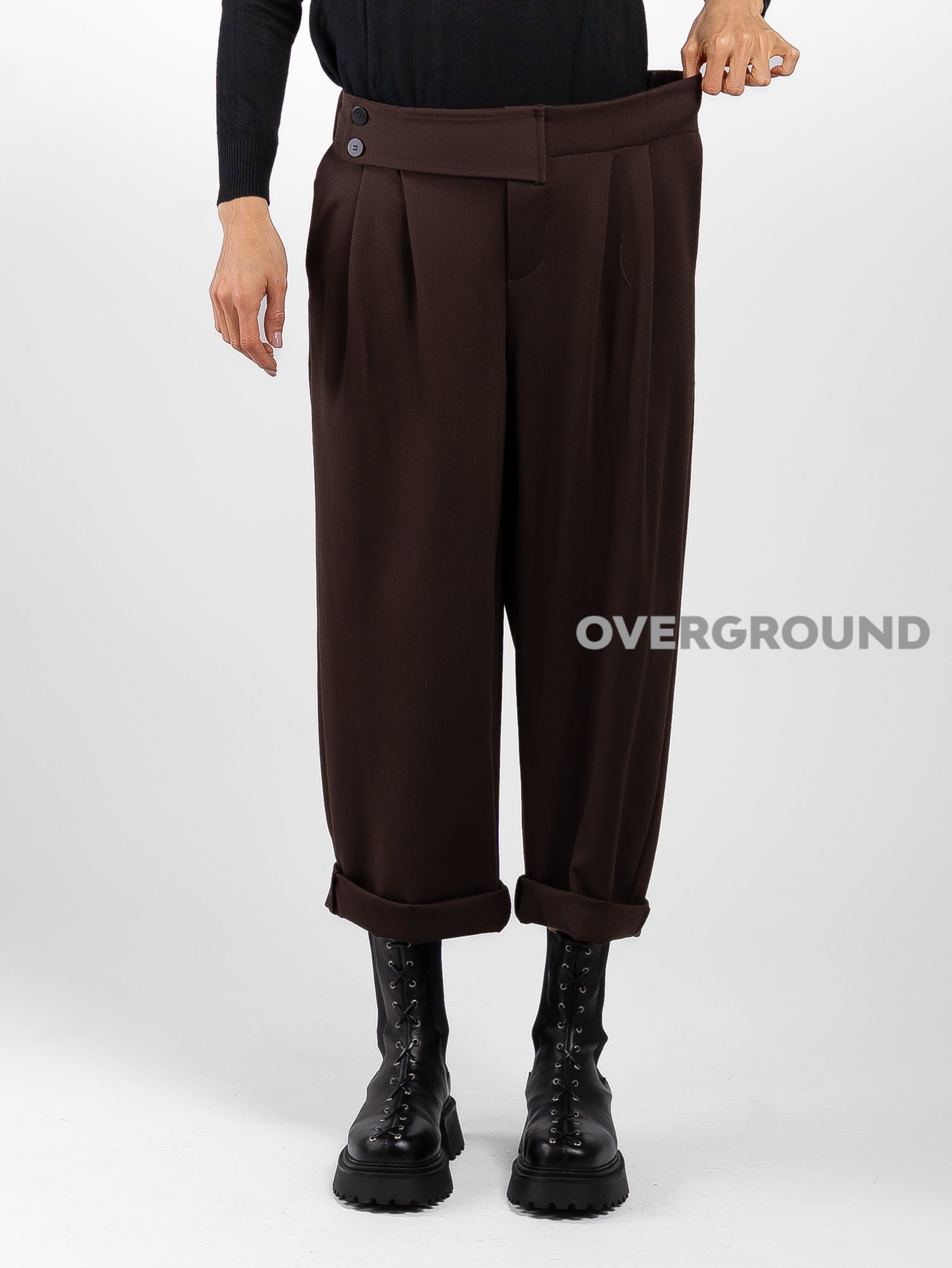 Pantalone gambule largo con cinturino