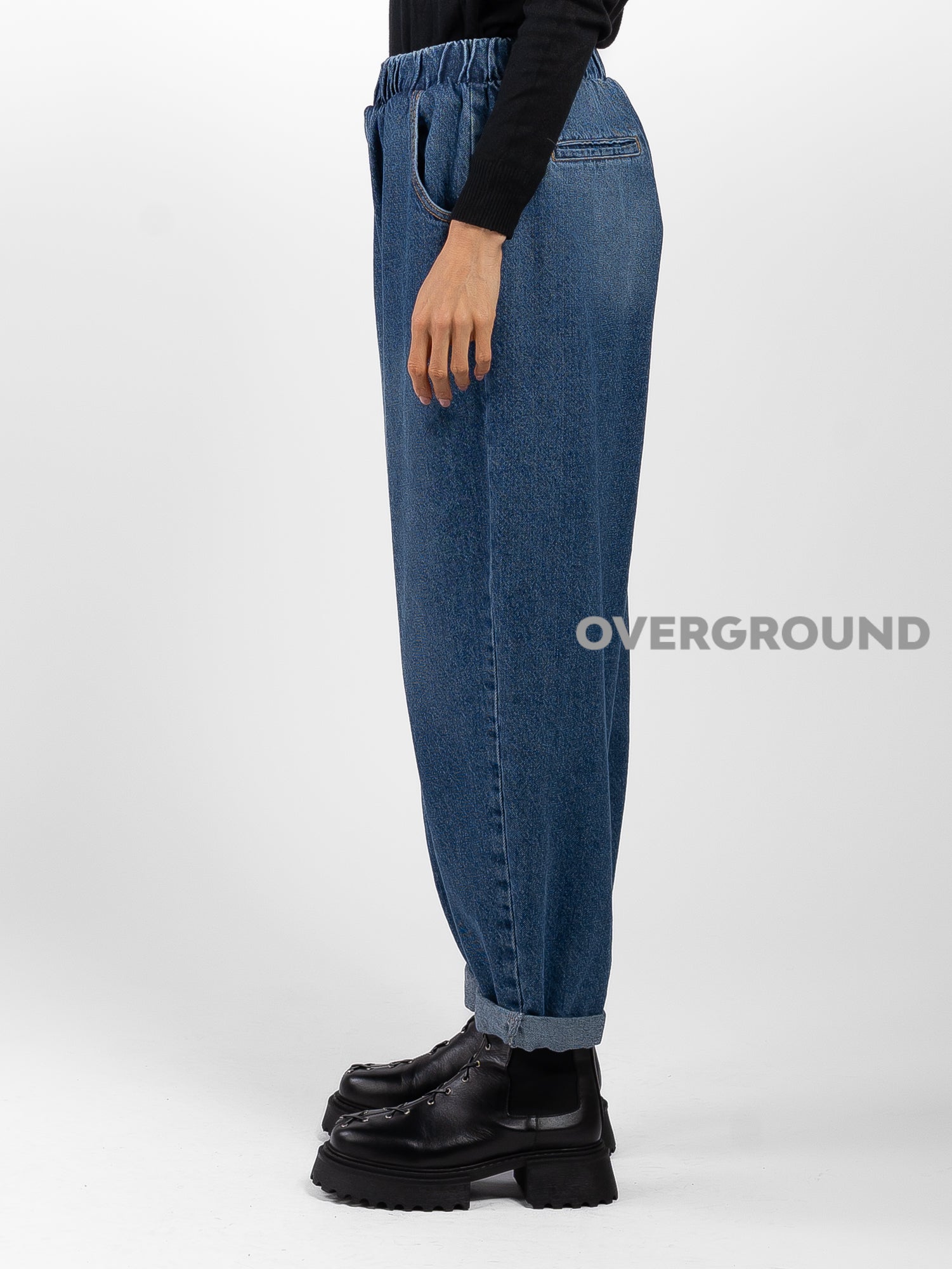 JEANS SUPER OVER GAMBULE LARGO