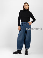 JEANS SUPER OVER GAMBULE LARGO