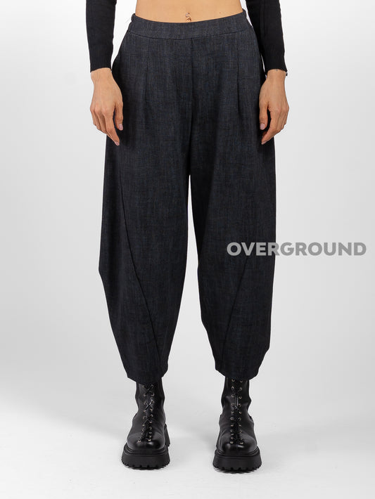 OVERSIZED TROUSERS WITH VISCOSE STITCHING