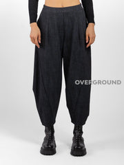 OVERSIZED TROUSERS WITH VISCOSE STITCHING
