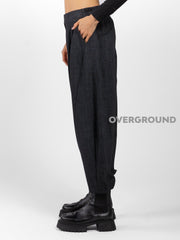 OVERSIZED TROUSERS WITH VISCOSE STITCHING
