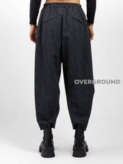 OVERSIZED TROUSERS WITH VISCOSE STITCHING