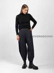 OVERSIZED TROUSERS WITH VISCOSE STITCHING