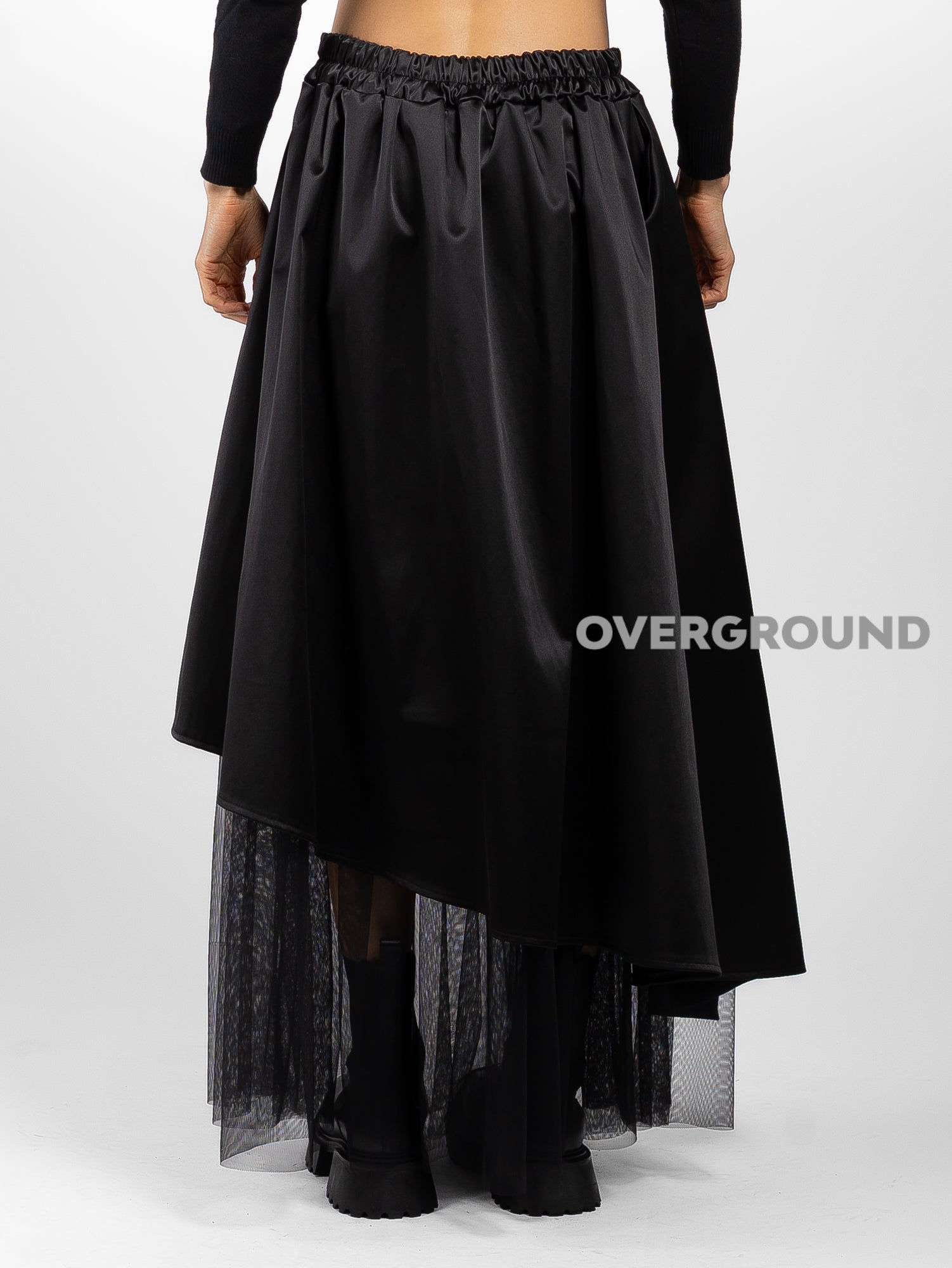 GONNA OVER DOPPIO TESSUTO CON TULLE