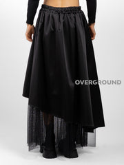 GONNA OVER DOPPIO TESSUTO CON TULLE