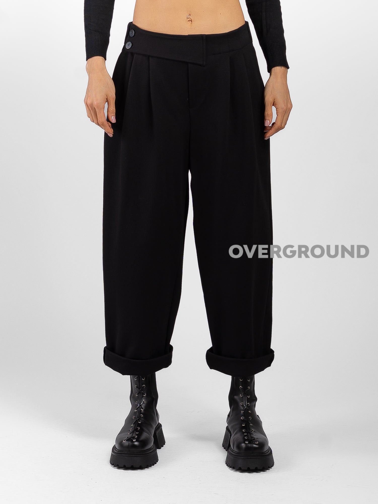 Pantalone gambule largo con cinturino