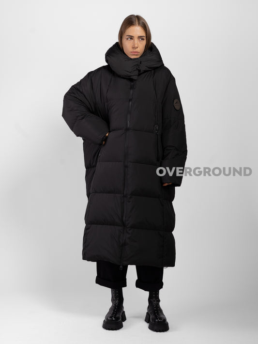 OVERSIZED DOWN JACKET WITH ZIPPERED POCKETS