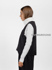 GILET CON ABBOTTONATURA ASIMMETRICA W