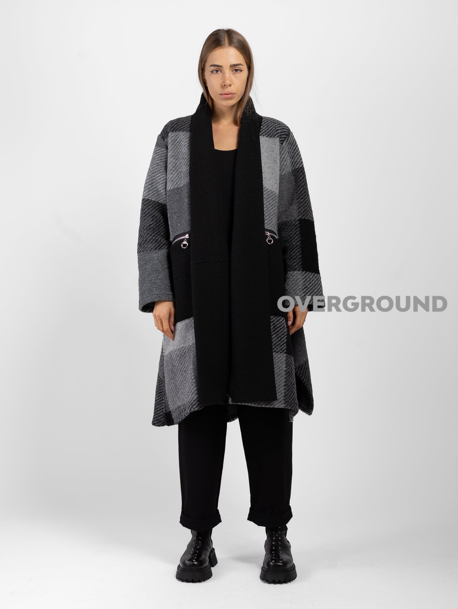 FANTASY DUSTER COAT WITH POCKETS AND ZIPPER