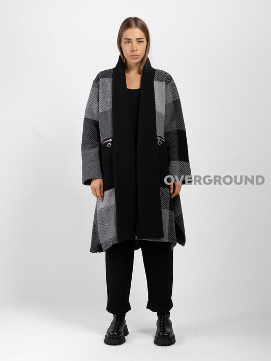 FANTASY DUSTER COAT WITH POCKETS AND ZIPPER