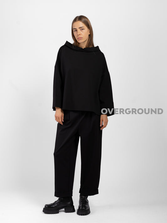 BLUSA CORTA CON COLLO A BARCA