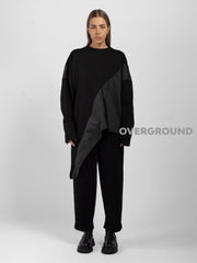 MAGLIA OVER ASIMMETRICA CON PUNTA