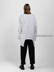 MAGLIA OVER ASIMMETRICA CON CUCITURE