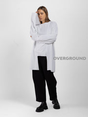 MAGLIA OVER ASIMMETRICA CON CUCITURE