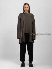 MAGLIA OVER ASIMMETRICA CON CUCITURE